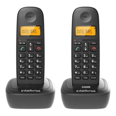 Imagem de Telefone sem fio ts 2512 preto com ramal incluso intelbras