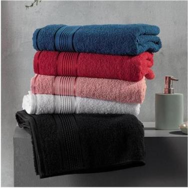 Imagem de Toalha De Rosto Extra Maciez Monarca 100% algodão 340g/m² 45cm x 68cm 