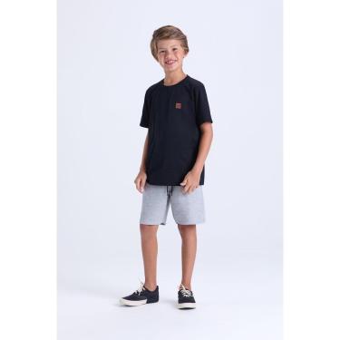 Imagem de Conjunto Infantil de Verão Camiseta Lisa com Aplique-Masculino
