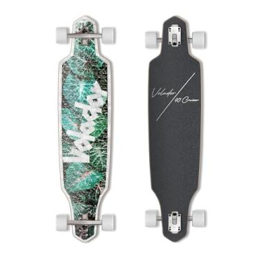 Imagem de VOLADOR Urban Freeride Pro Longboard Cruiser 101,6 cm | Deck de madeira de bordo canadense e caminhão Kingpin reverso forjado | Configuração completa de longboard drop through para viagens urbanas