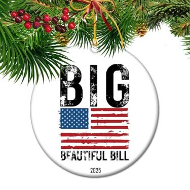 Imagem de Big Beautiful Bill No Tax - Enfeites de Natal engraçados 2025