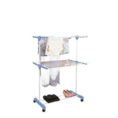 Imagem de Secador De Roupa PortáTil DobráVel De TrêS NíVeis(Azul)