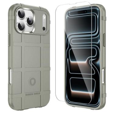 Imagem de LABILUS Capa protetora tática resistente ao desgaste resistente ao desgaste Rugged Shield de 2,4 m compatível com iPhone 17 Pro Max (6,9 polegadas) - argila clara