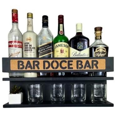 Imagem de Barzinho de Parede - Bar Doce Bar - 60 x 26 Preto Fosco