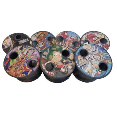 Imagem de Carretilha De Pipa 15 Cm Pequena Desenhos