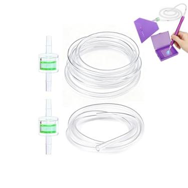 Imagem de Conjunto de mangueiras de silicone e acessórios de pintura de diamante de filtro para caneta de pintura de arte de diamante, adequado para a maioria dos tipos de caneta a vácuo, tubo de substituição e