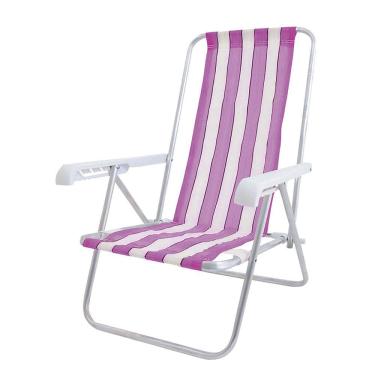 Imagem de Cadeira de Praia 4 Posições em Alumínio - Botafogo