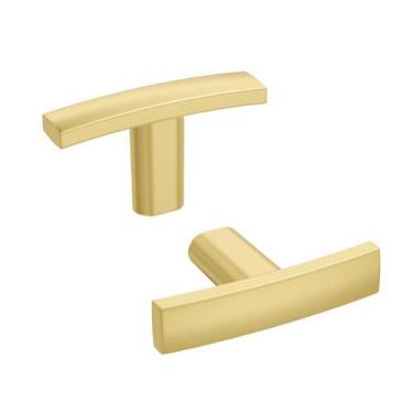 Imagem de Cabinet Knob homdiy T Brushed Gold para armário de cozinha x20