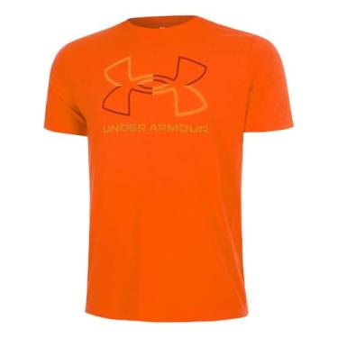 Imagem de Under Armour Camiseta masculina de manga curta Global Foundation, (844) base laranja/laranja excedente/laranja esquadrão, pequena