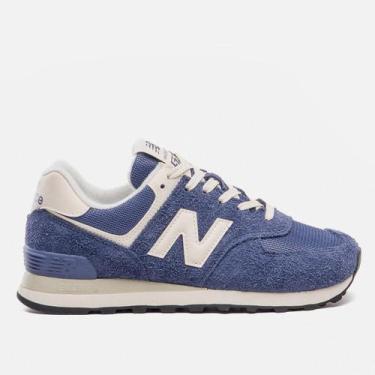 Imagem de Tênis Couro New Balance 574 V'2 Feminino, Violeta, 37