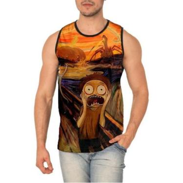 Imagem de Camiseta Regata  Rick And Morty O Grito Psicodélico Ref:524 - smoke, P