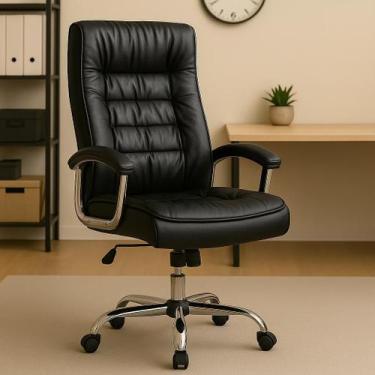 Imagem de Cadeira Poltrona De Escritório Presidente Ergonômica Com 42 Molas Ensa