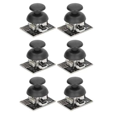Imagem de 6 Sets Game Joystick Breakout Module, Joystick Sensor Game Controller Module X Y Dual Axes Replacement Set Kit KY‑023 Replacement Joystick Analog Thumb Stick
