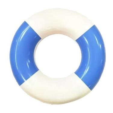 Imagem de Boia Inflavel Para Piscina Rosa E Azul 70Cm90Cm Boia Piscina Adulto PVC Resistente Flutuacao Ideal Piscina Praia Natação(AZUL,70CM)