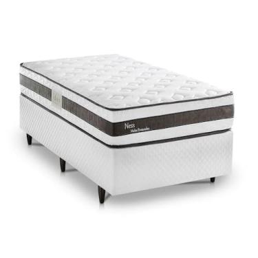 Imagem de Cama Box Solteiro Herval Ness com Molas Ensacadas, 65x88x188 cm