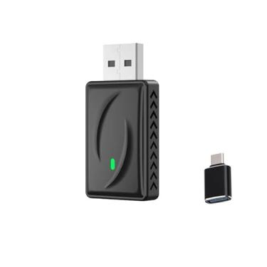 Imagem de Adaptador Wireless 2 em 1 CarPlay e Android Auto, Dongle USB com Conexão Rápida 5G Wi-Fi, Conversor de Cabo para Sem Fio Plug & Play, Compatível com Carros Modernos