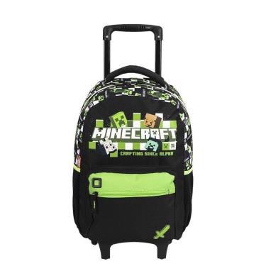 Imagem de Mochila de Rodinhas Sestini Minecraft M Plus 15Anos Colorido-Masculino