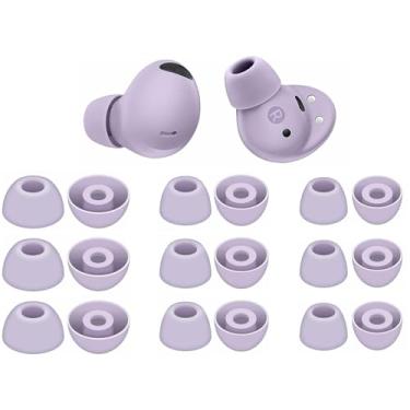 Imagem de Pontas auriculares compatíveis com Galaxy Buds 2 Pro SM-R510 9 pares roxo bora
