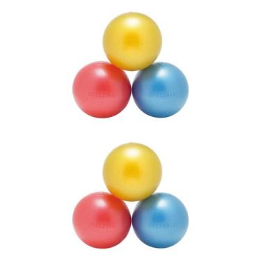 Imagem de Kit 6 Bolas Overball Softgym Gymnic Italiana 23cm Produto Original