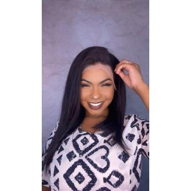 Imagem de Peruca Lace Cabelo Humano Angel 16 - 40cm, Tela 13x6, Liso Levemente O