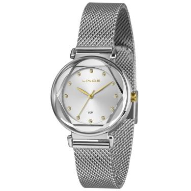 Imagem de Relógio Lince Feminino Ref:Lrm4807l34 S1sx Fashion Mesh Prateado