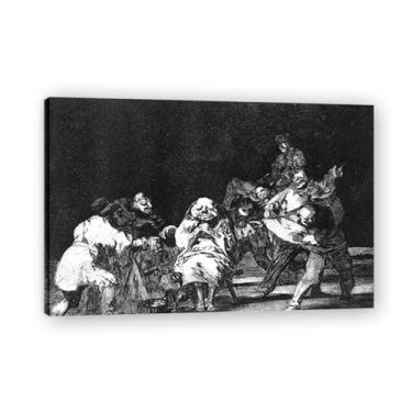 Imagem de LoyaltyFrancisco De Goya Impressão em tela romântica espanhola - Obra-prima do influente pintor romântico 39,9 x 59,9 cm emoldurado