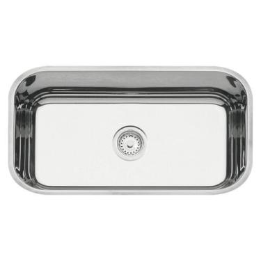 Imagem de Cuba de embutir lavínia 56 bl inox tramontina alto brilho 56x34cm