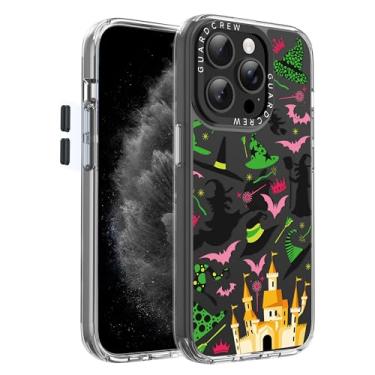 Imagem de GuardCrew Capa para iPhone 15 Pro Max, [proteção contra quedas de grau militar de 3,5 m à prova de colisão] [antiamarelamento e antidescasca] capa de telefone fina à prova de choque transparente de