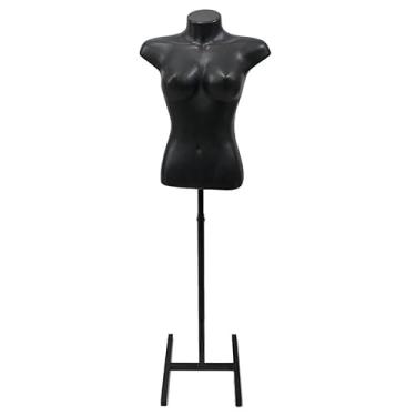 Imagem de Busto Manequim Feminino com Pedestal regulável(Busto Preto)