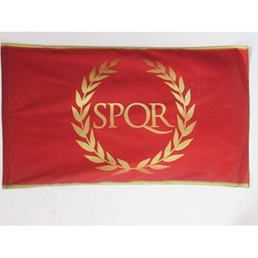 Imagem de AZ FLAG Bandeira do Império Romano 3' x 5' para um mastro - Bandeiras do Império Romano 90 x 150 cm - Banner 3x1,5 m com furo