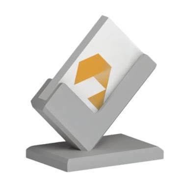 Imagem de Expositor Para CartõEs De Visita, Mesa Multifuncional, Estante Para Sala De Estar E áRea De RecepçãO(Cinza)