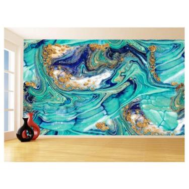 Imagem de Papel De Parede 3D Estilo Marmore Tintas Cores 3,5M Mbr147 - Você Deco