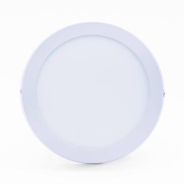 Imagem de Plafon Led Sobrepor 12w Redondo 6500k Branco Frio Bivolt - Unidade