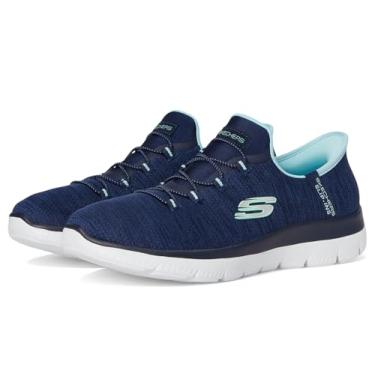 Imagem de Skechers Tênis feminino Summits Everyday Set Hands Free Slip-ins, Azul-marinho, 40