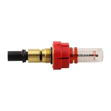 Imagem de Medidor De Vazão Para Aquecimento De Piso Radiante De 3/8" (6 Peças) - Regulador Niquelado/latão, Visor Removível Para Sistemas De Distribuição(Brass)