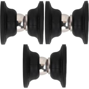 Imagem de Trava de Porta Magnética PRETA com Imã Forte Evita Batidas, Protege Paredes, Instalação com Parafuso ou Adesivo, Ideal para Casa, Escritório e Comércio PREMIUM (1)