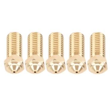 Imagem de AUNMAS Bico Hotend para Impressora 3D, 5 Peças, Material de Latão, Temperatura Estável, Impressão de Alta Velocidade, Compatível Com Impressoras 3D QiDi