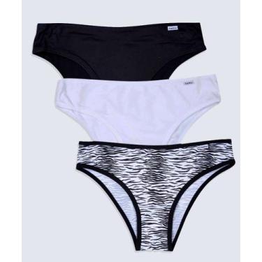 Imagem de Kit 3 Calcinhas Biquíni DelRio-73239, Branco, M