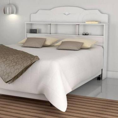 Imagem de Cabeceira Box Casal Estrela Branco - Vitamov