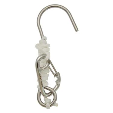 Imagem de Mergulho Scuba Reef Drift Hook Aço Inoxidável 316 com Cordão de Nylon Trançado Lanyard Carabiner
