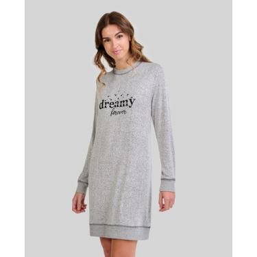 Imagem de Camisola Mescla Bordada - Lohe, Cinza, XG