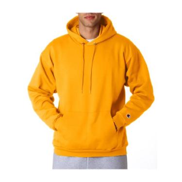 Imagem de Moletom com capuz Champion 255 g 50/50 S244C, Dourado, 3X-Large