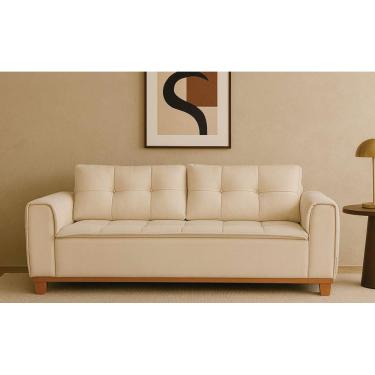 Imagem de Sofá Living Fixo Luxo Rafaela Slim Vários Tecidos