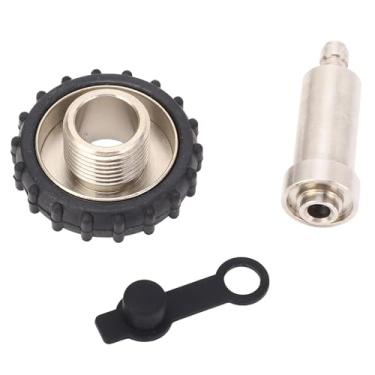 Imagem de RiToEasysports Acessórios de Mergulho, Adaptador para Tanques de Mergulho DIN de Aço Inoxidável para Cilindro de Gás de 8 Mm, Conector Macho de Recarga, Capacidade de Vedação Excepcional para