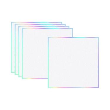 Imagem de Fenteer Conjunto de 5 Pranchetas Shikishi Japonesas para Assinaturas, Desenho de Anime, Papel Washi Quadrado para Marcadores, Esboços e Arte Portátil, 12cmx12cm