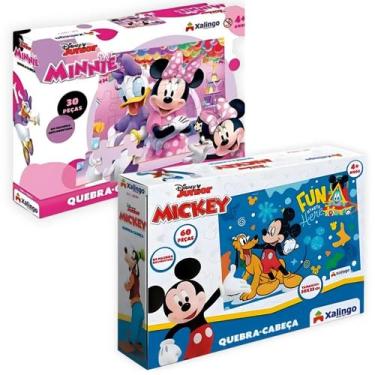 Imagem de Jogo Tabuleiro Da Memoria E Quebra Cabeça Infantil Criança Disney Prin