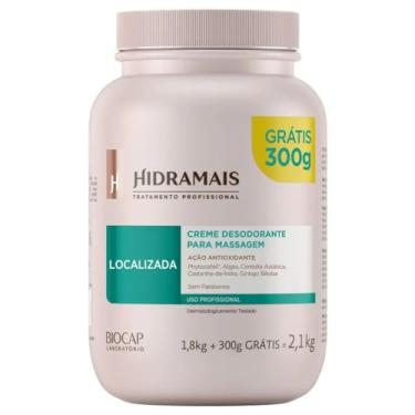 Imagem de Creme de Massagem Hidramais Profissional 1,8kg - Deslizamento Prolongado, Não Oleoso - Creme Desodorante Corporal + 300g Localizada