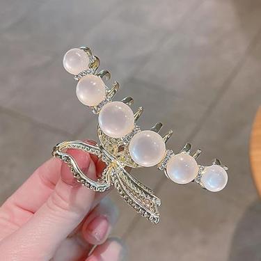 Imagem de Acessório de cabelo de laço criativo, grampo de cabelo, fêmea fofa, pedra olho de gato, clipe de arranhão, acessório de cabelo meia gravata