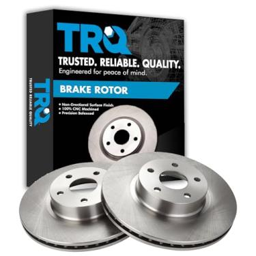 Imagem de TRQ Conjunto de par de rotores de freio a disco dianteiro para 2005-2006 9-2X / 2013-2017 BRZ / 1998-2002 Forester / 2013-2016 FR-S/Impreza 1997-2016 / Legacy 1997-1998/2000 Outback