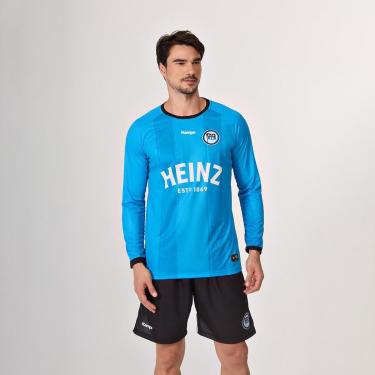 Imagem de Camisa Kempa Pinheiros Torcedor Goleiro 1 Handebol Masculino - Azul Turquesa-Masculino
